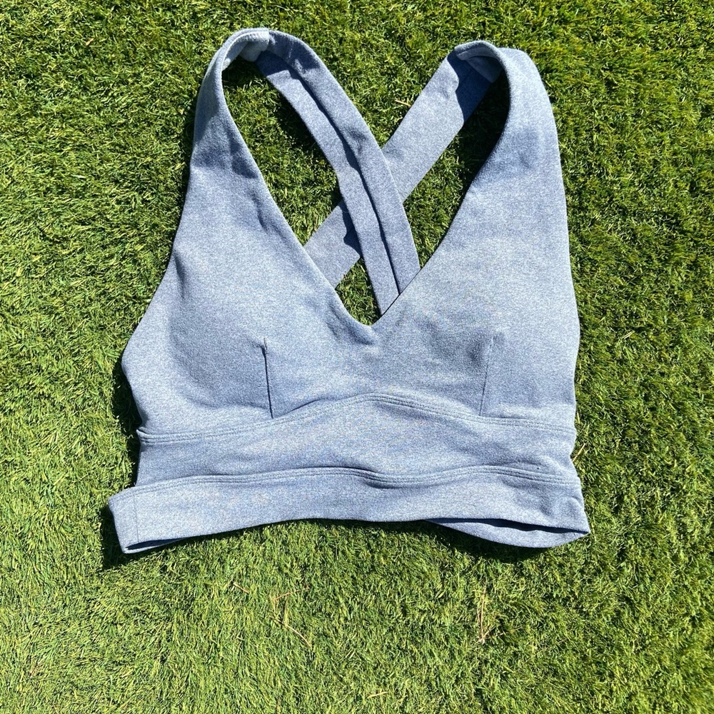 Gray sports bra by Born Primitive
